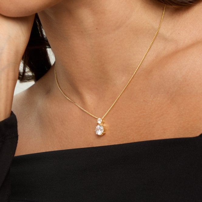 Jon Richard Jon Richard Gold Plated And Cubic Zirconia Round Drop Box Set - Gift Box