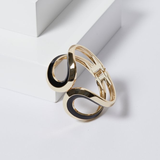 Jon Richard Jon Richard Gold Plated And Enamel Cuff