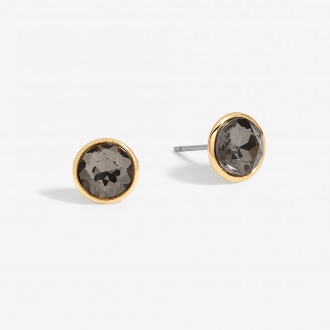 jon richard Jon Richard Gold Plated And Jet Stud Earrings