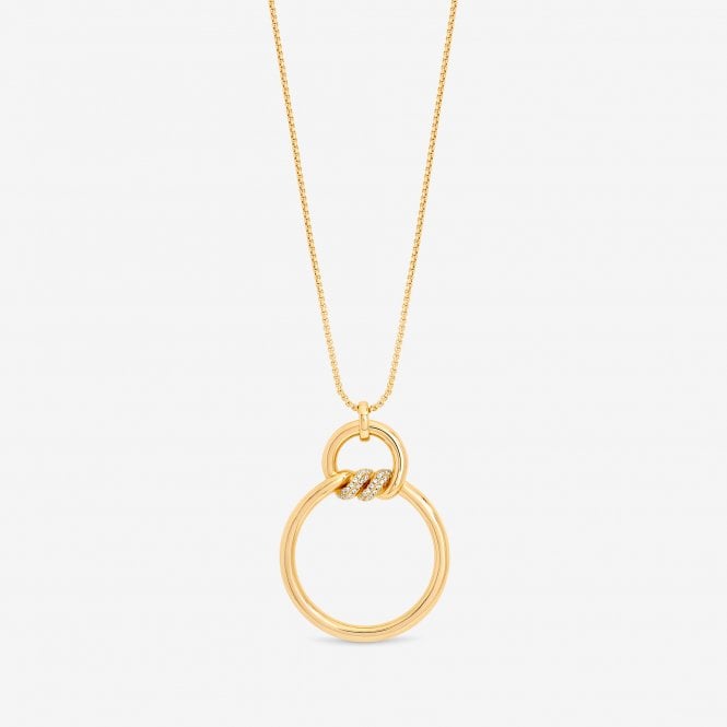jon richard Jon Richard Gold Plated And Pave Long Pendant