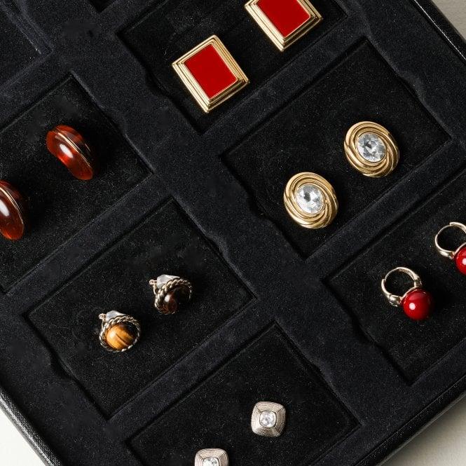 Jon Richard Jon Richard Gold Plated And Red Bead Earrings