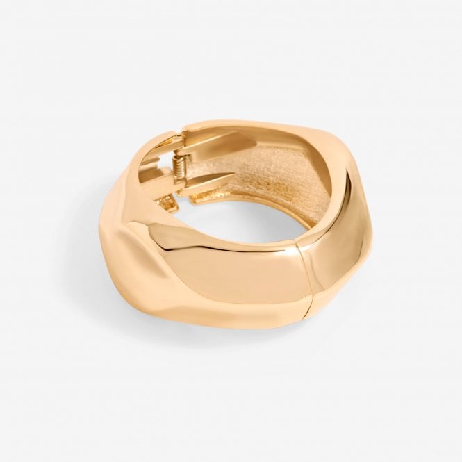 Jon Richard Jon Richard Gold Plated Angular Dome Cuff