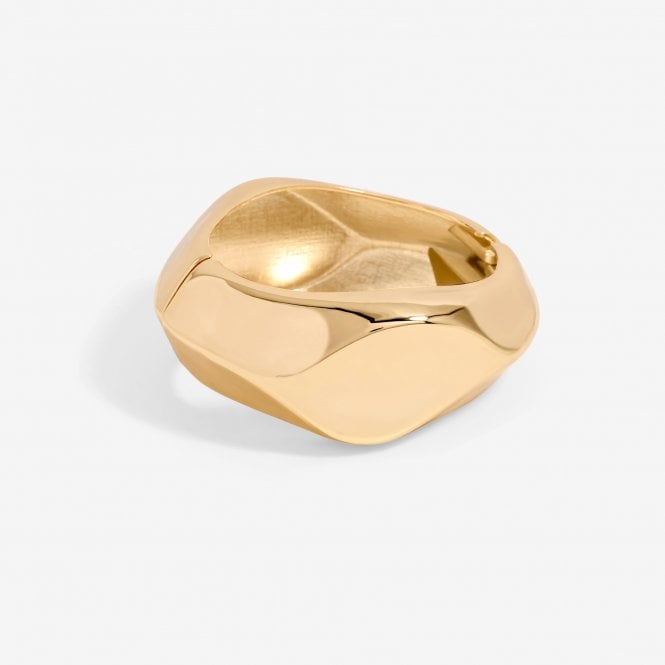 jon richard Jon Richard Gold Plated Angular Dome Cuff
