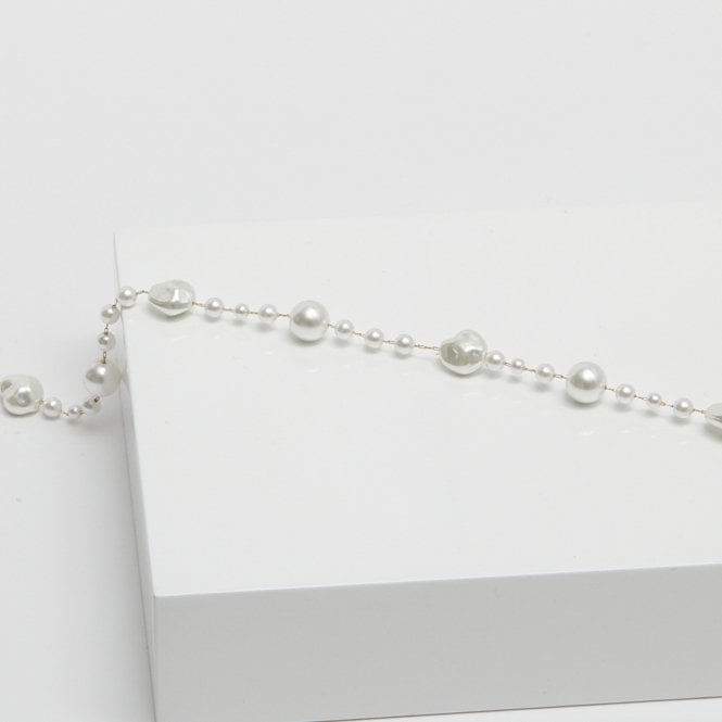 Jon Richard Jon Richard Gold Plated Baroque Mixed Pearl Necklace