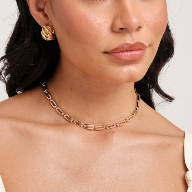 Jon Richard Jon Richard Gold Plated Chain Link Necklace