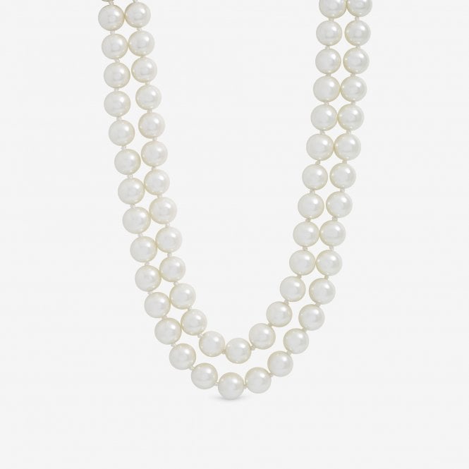 jon richard Jon Richard Gold Plated Double Row Pearl Necklace