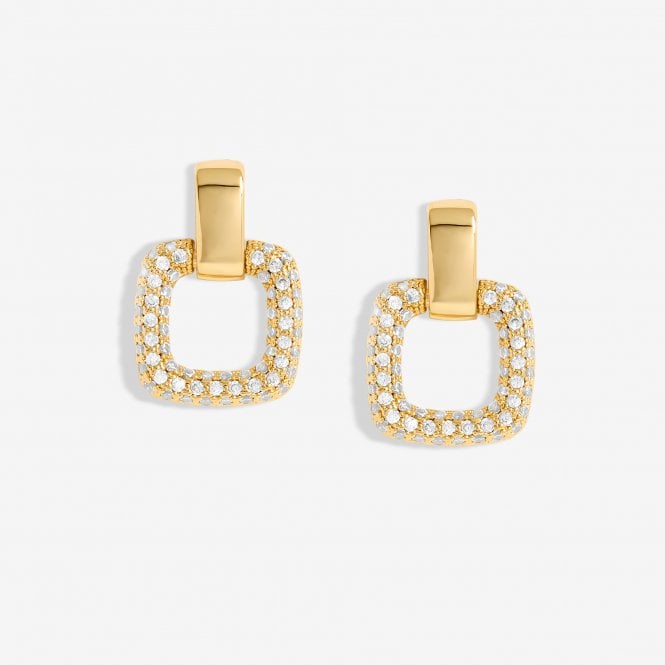 jon richard Jon Richard Gold Plated Micro Pave Door Knocker Earrings