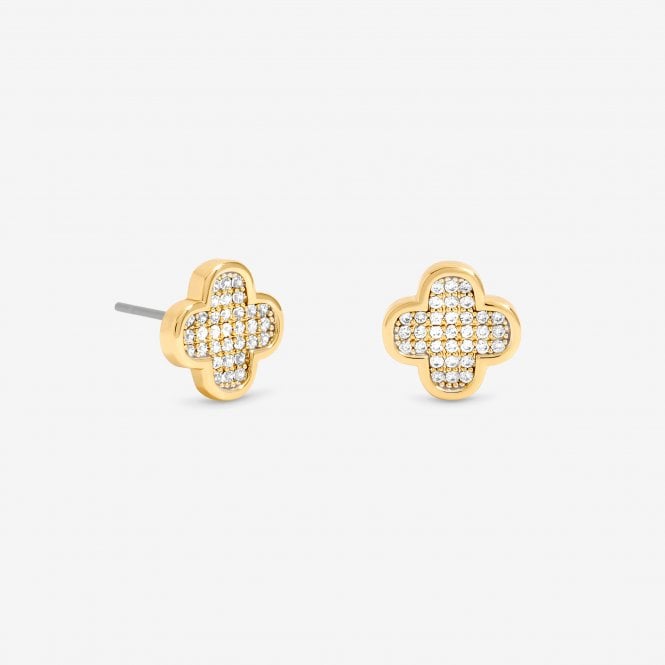 jon richard Jon Richard Gold Plated Micro Pave Stud Earrings