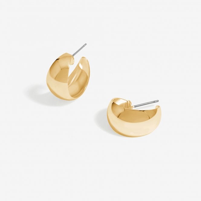 jon richard Jon Richard Gold Plated Polished Hoop Earrings