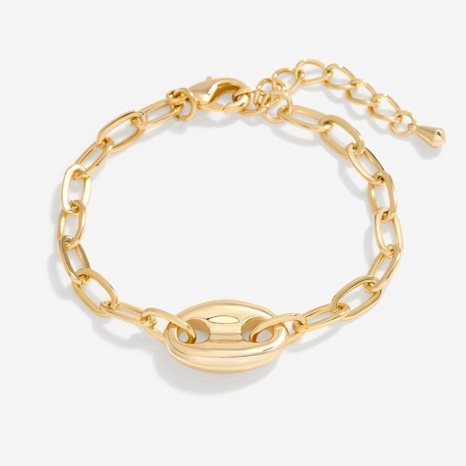 jon richard Jon Richard Gold Plated Polished Link Bracelet