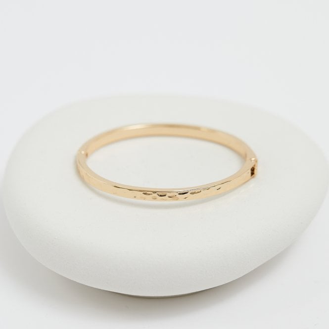 Jon Richard Jon Richard Gold Plated Polished Molten Bangle