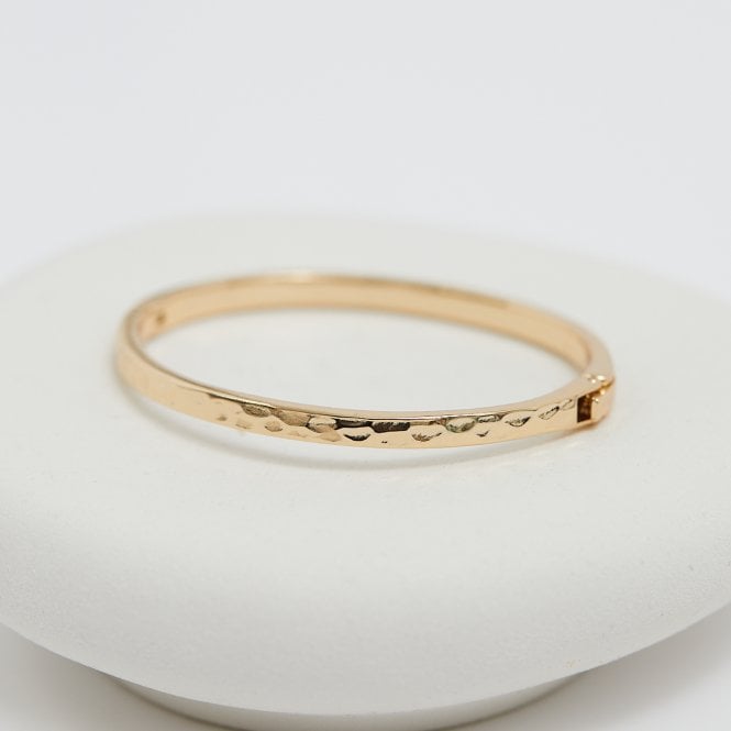 jon richard Jon Richard Gold Plated Polished Molten Bangle
