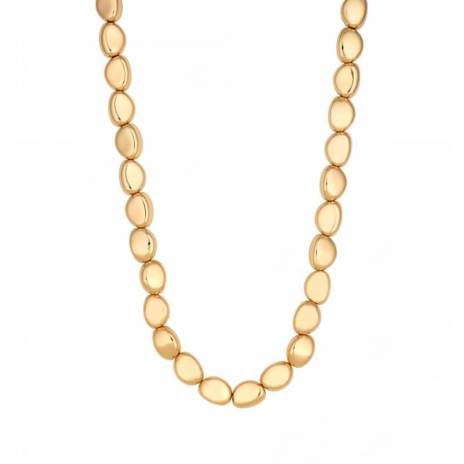 Jon Richard Jon Richard Gold Plated Polished Nugget Allway Necklace