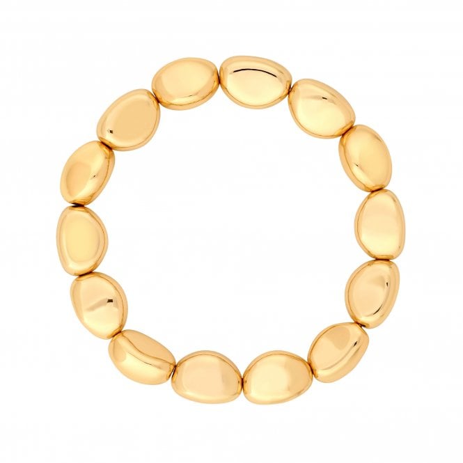 jon richard Jon Richard Gold Plated Polished Nugget Bracelet