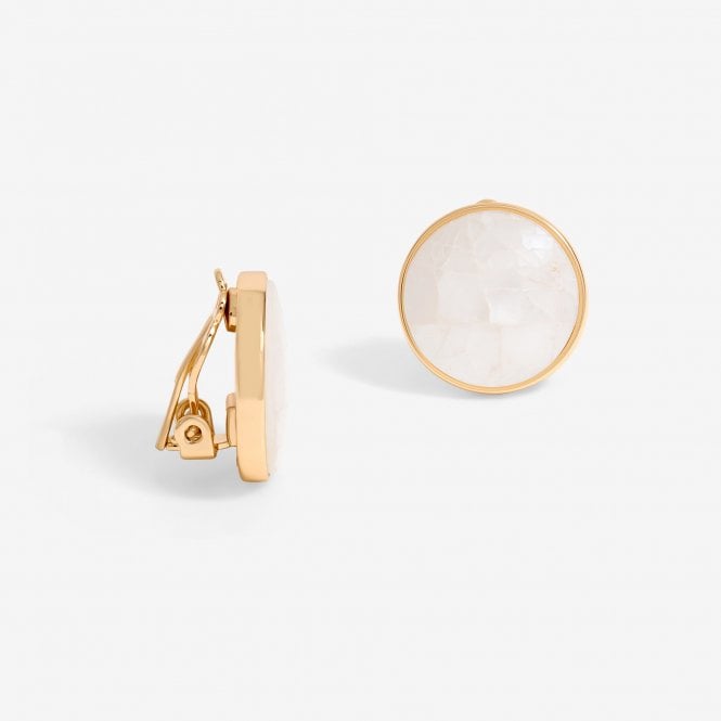 jon richard Jon Richard Gold Plated Shell Clip Earrings