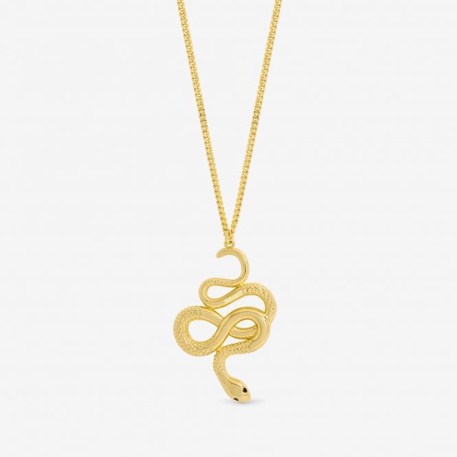 jon richard Jon Richard Gold Plated Snake Long Pendant