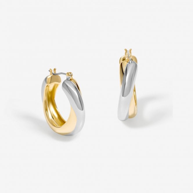 jon richard Jon Richard Gold Plated Two Tone Hoop Earrings