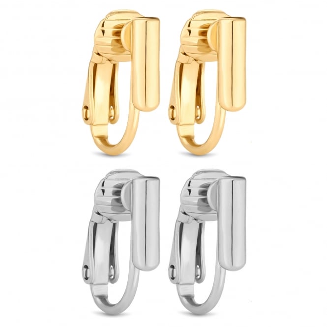 jon richard Jon Richard Gold/ Silver Plated Pierced Earring Converters - Pack of 2 Pairs