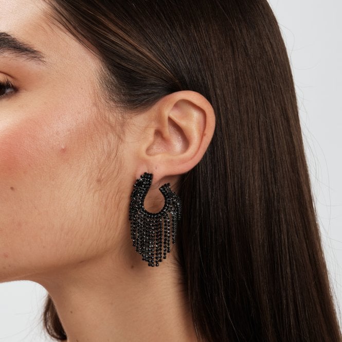 Jon Richard Jon Richard Jet Open Statement Earrings