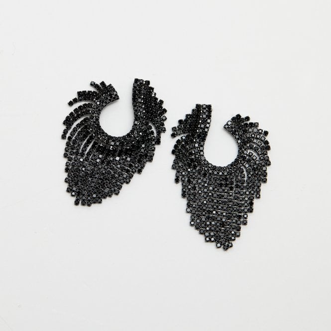 Jon Richard Jon Richard Jet Open Statement Earrings