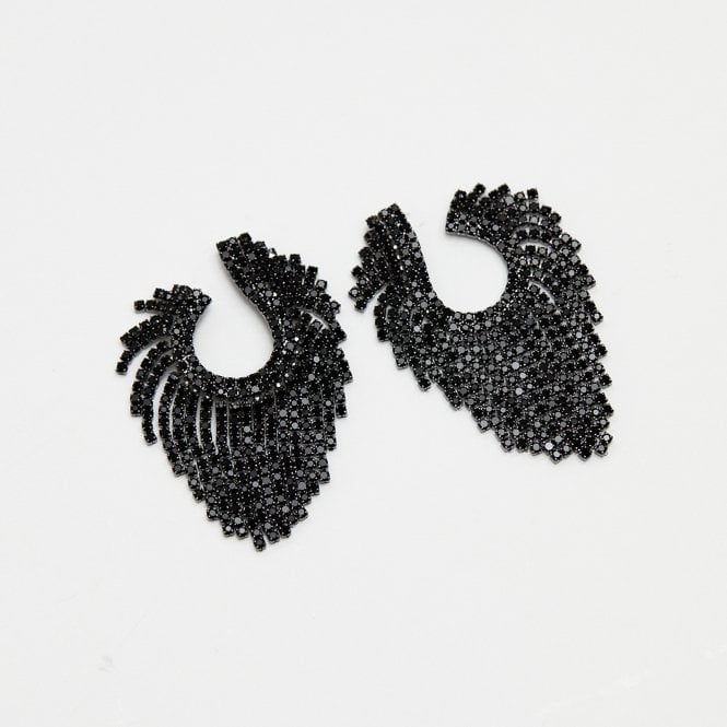 Jon Richard Jon Richard Jet Open Statement Earrings