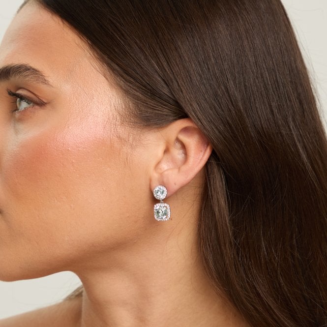 Jon Richard Jon Richard Aqua Stone Drop Earrings