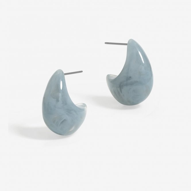 jon richard Jon Richard Blue Resin Dome Earrings