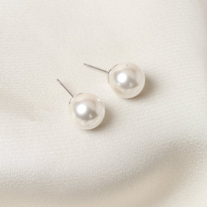 Jon Richard Jon Richard Cream Large Pearl Earrings