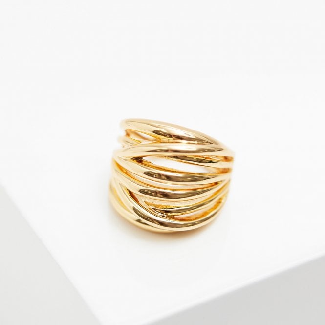 Jon Richard Jon Richard Gold Plated Polished Ring