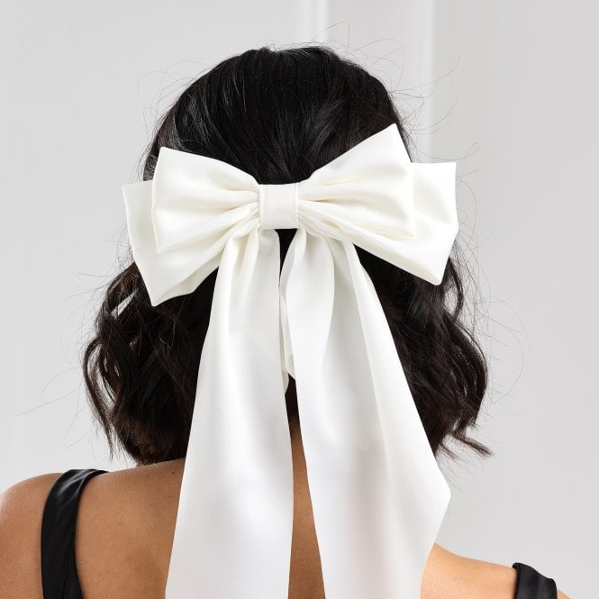 Jon Richard Jon Richard Ivory Satin Bow