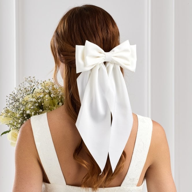 jon richard Jon Richard Ivory Satin Bow