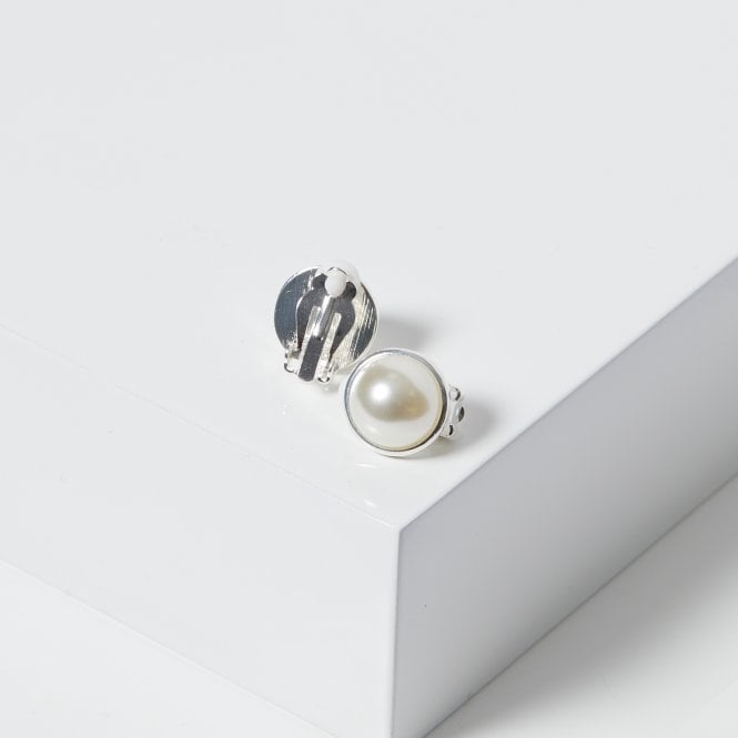 Jon Richard Jon Richard Pearl Dome Clip Earrings