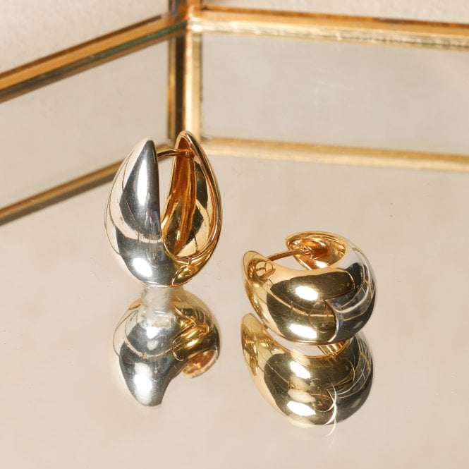 Jon Richard Jon Richard Two Tone Hoop Earrings