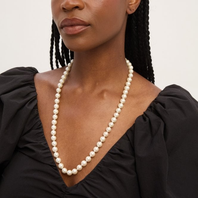 jon richard Jon Richard Knotted 8mm Pearl Rope Necklace