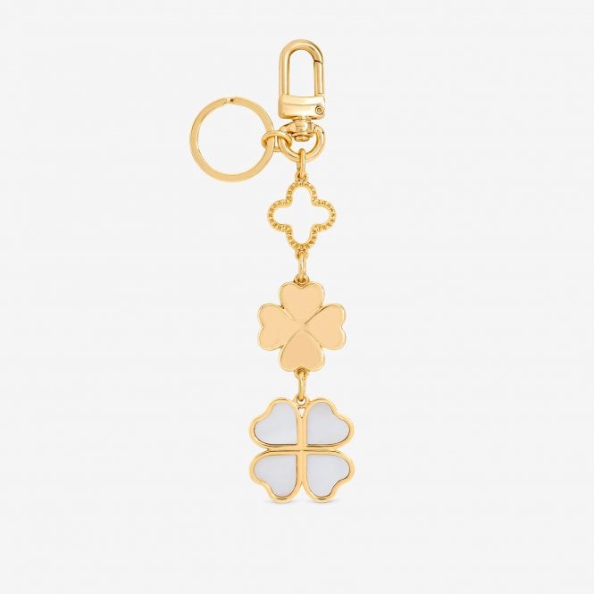 jon richard MOOD Gold Plated Clover Bag Charm