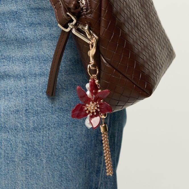 Jon Richard MOOD Gold Plated Floral Bag Charm