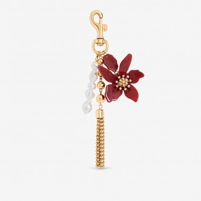 jon richard MOOD Gold Plated Floral Bag Charm