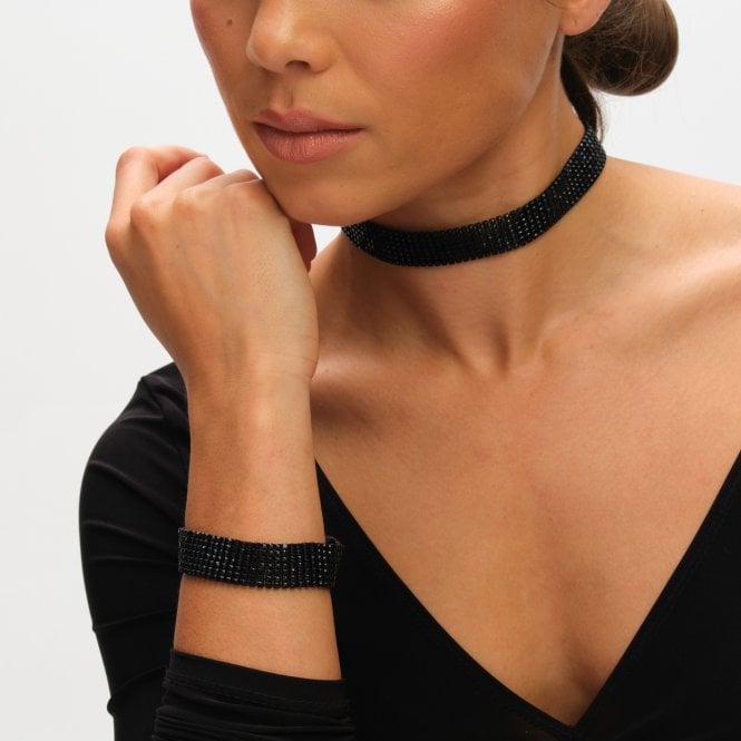 Jon Richard MOOD Jet Crystal Bracelet