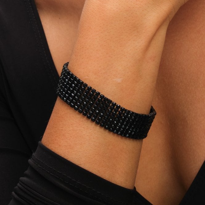 Jon Richard MOOD Jet Crystal Bracelet