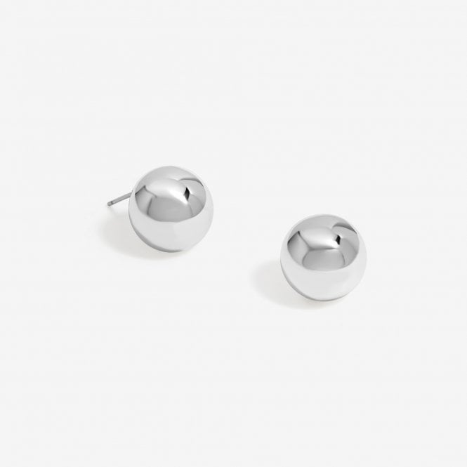 jon richard Jon Richard Polished Silver Orb Stud Earrings
