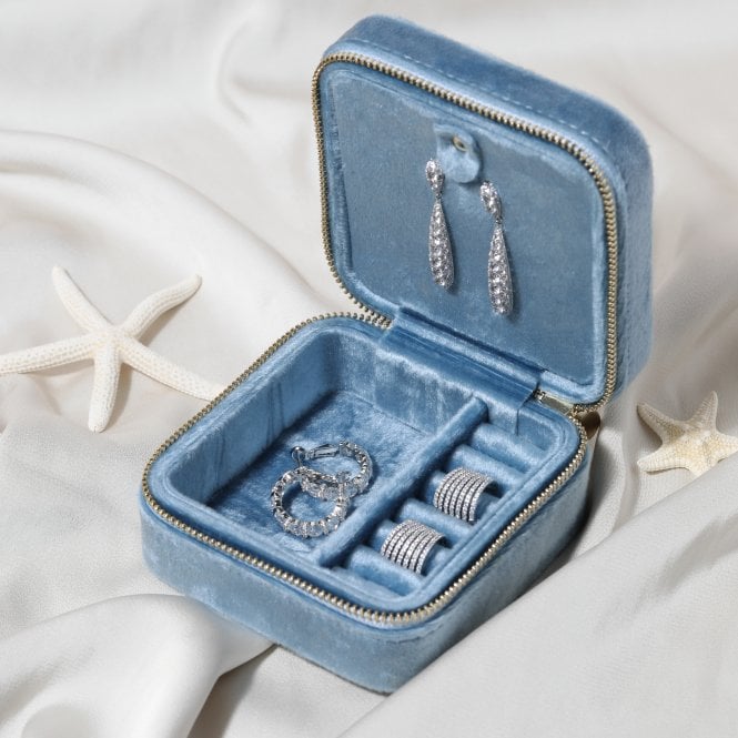 Jon Richard Jon Richard Rhodium Plated And Cubic Zirconia Multirow Hoop Earrings