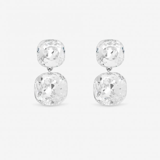 jon richard Jon Richard Rhodium Plated Crystal Statement Stone Drop Earrings