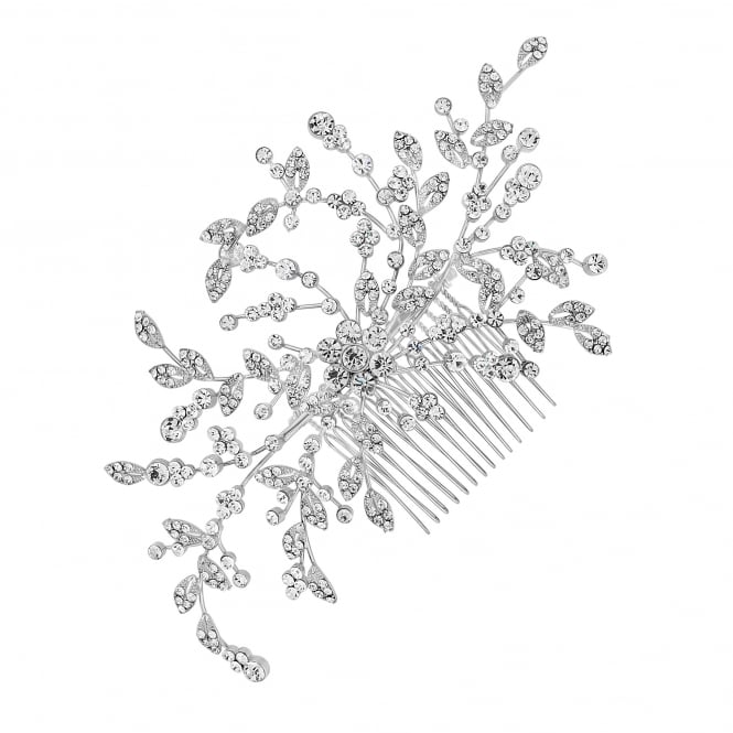 jon richard Jon Richard Silver floral spray hair comb