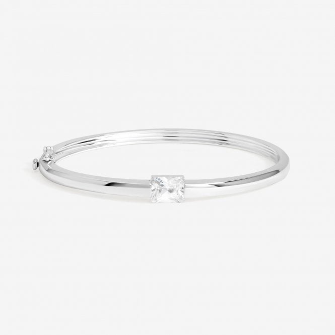 jon richard Jon Richard Silver Plated and Cubic Zirconia Stone Bangle
