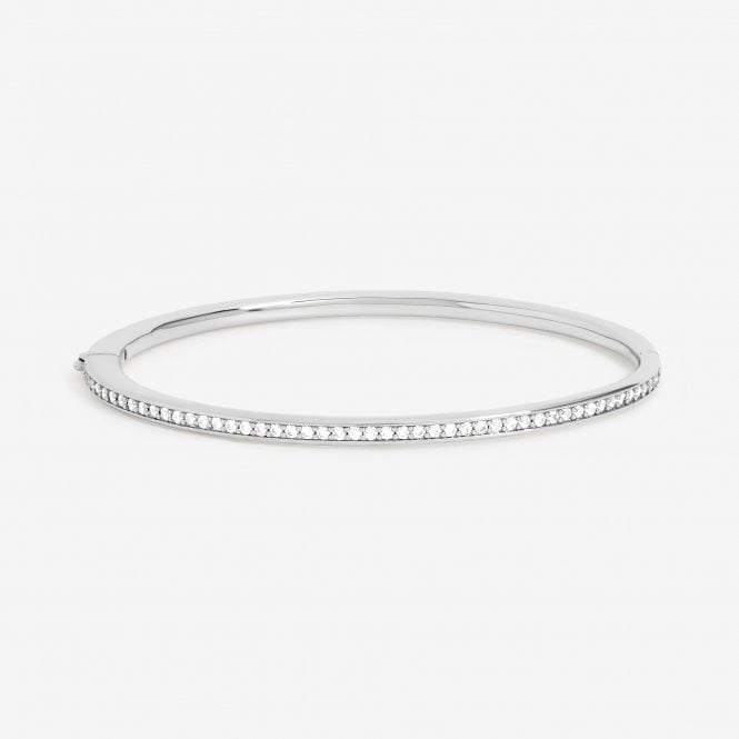 jon richard Jon Richard Silver Plated and Pave Bangle