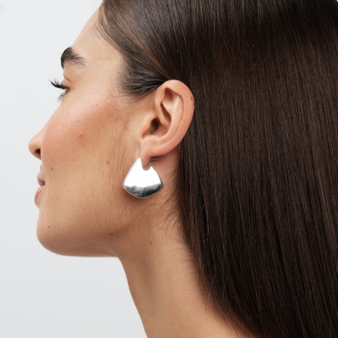 jon richard Jon Richard Silver Plated Angular Polished Earrings