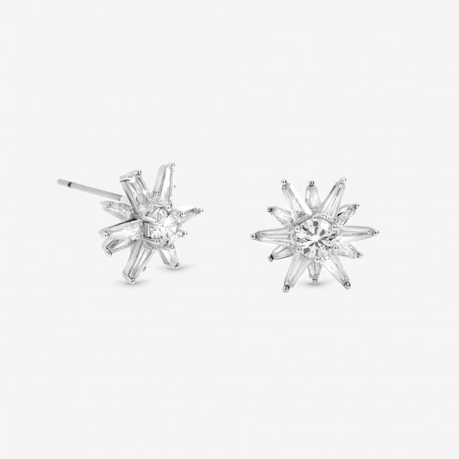 jon richard Jon Richard Silver Plated Cubic Zirconia Celestial Star Stud Earrings
