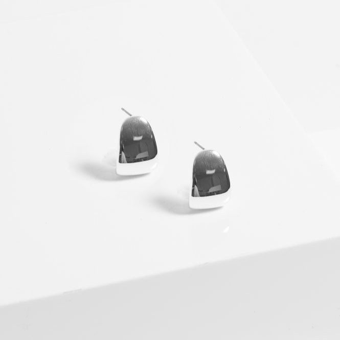 Jon Richard Jon Richard Silver Plated Polished Curved Earrings