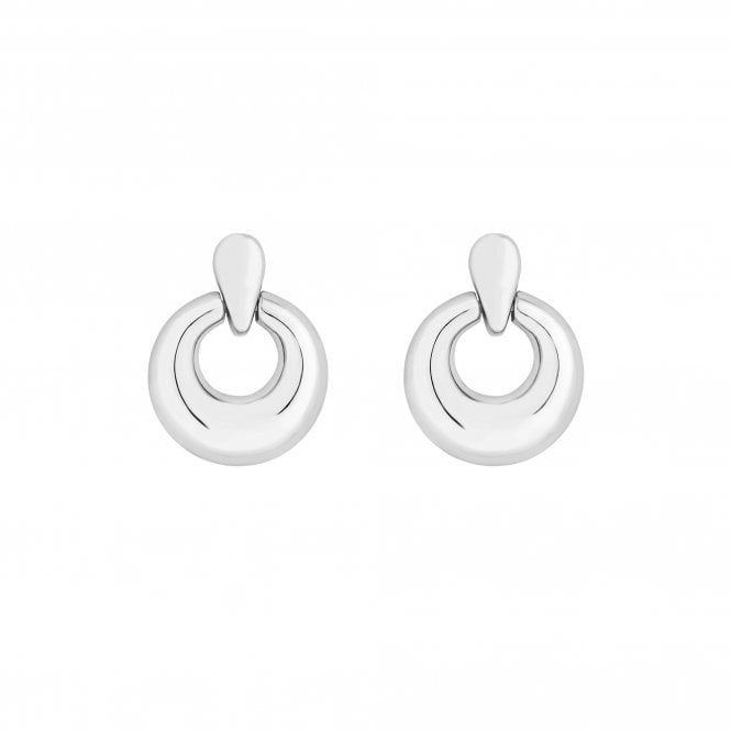 Jon Richard Jon Richard Silver Plated Polished Door Knocker Earrings