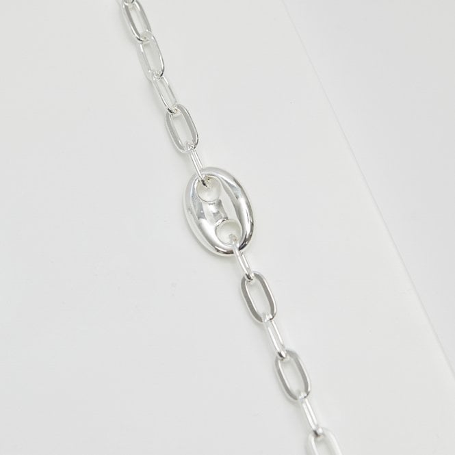 Jon Richard Jon Richard Silver Plated Polished Link Bracelet